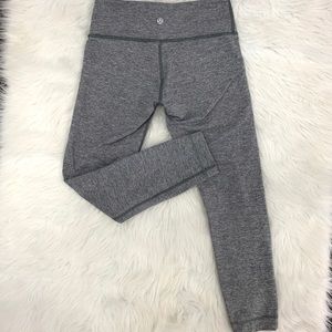 Lululemon Grey Wunder Under 7/8 Leggings